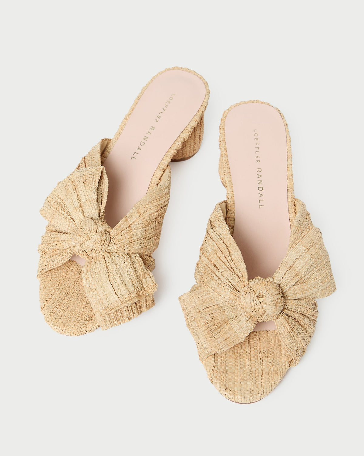Emilia Natural Pleated Bow Heel - Loeffler Randall Recommended