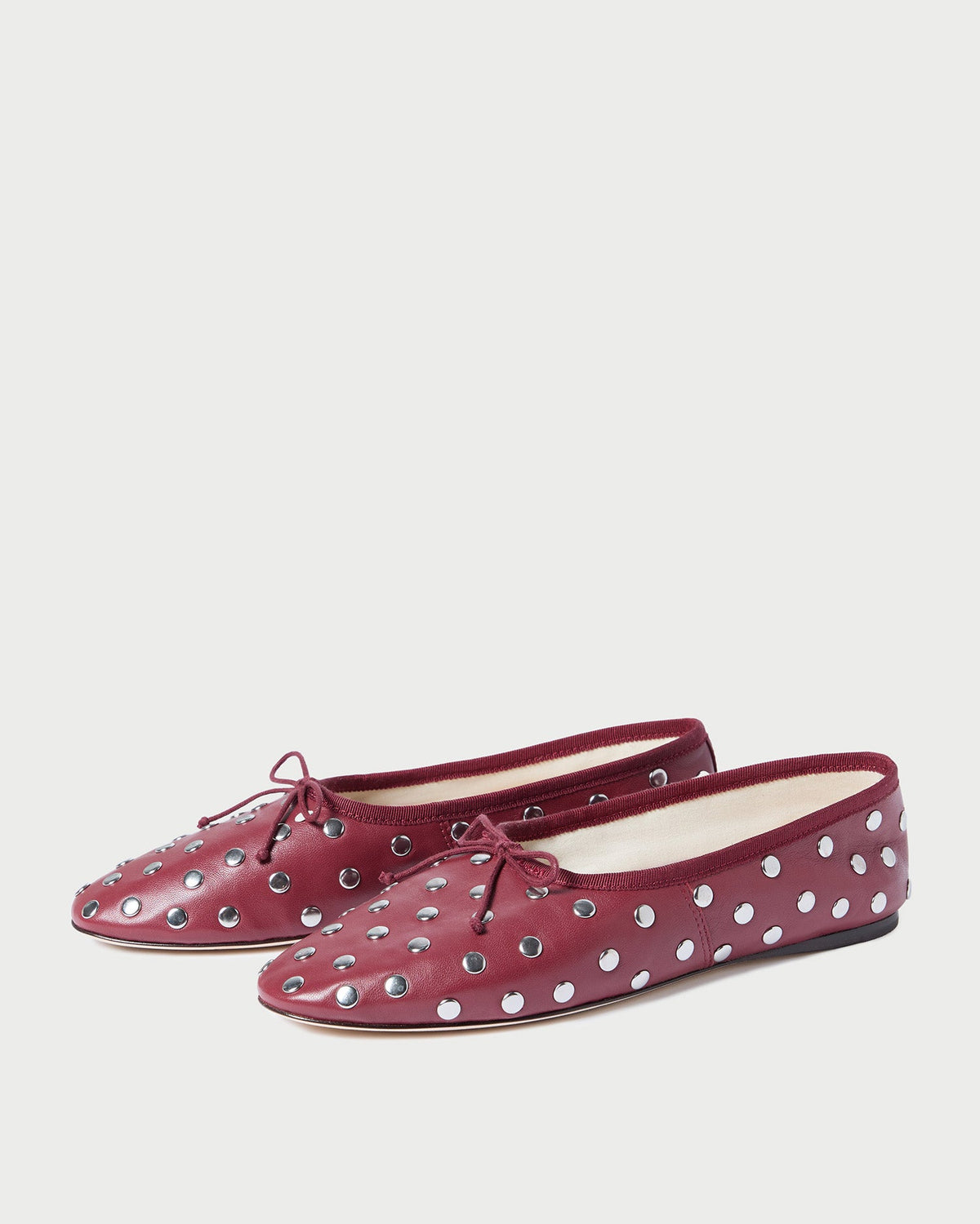 Landon Wine/Silver Ballet Flat - Loeffler Randall Top Pick