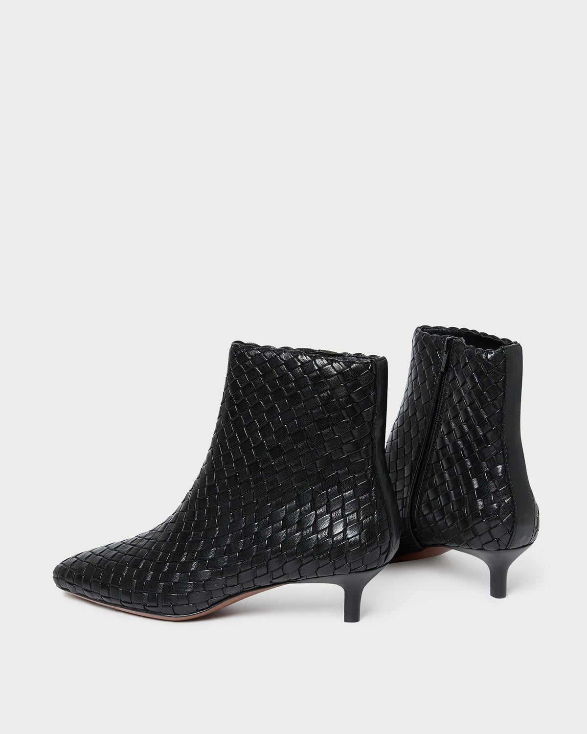 Marcella Black Woven Ankle Boot - Loeffler Randall Deals