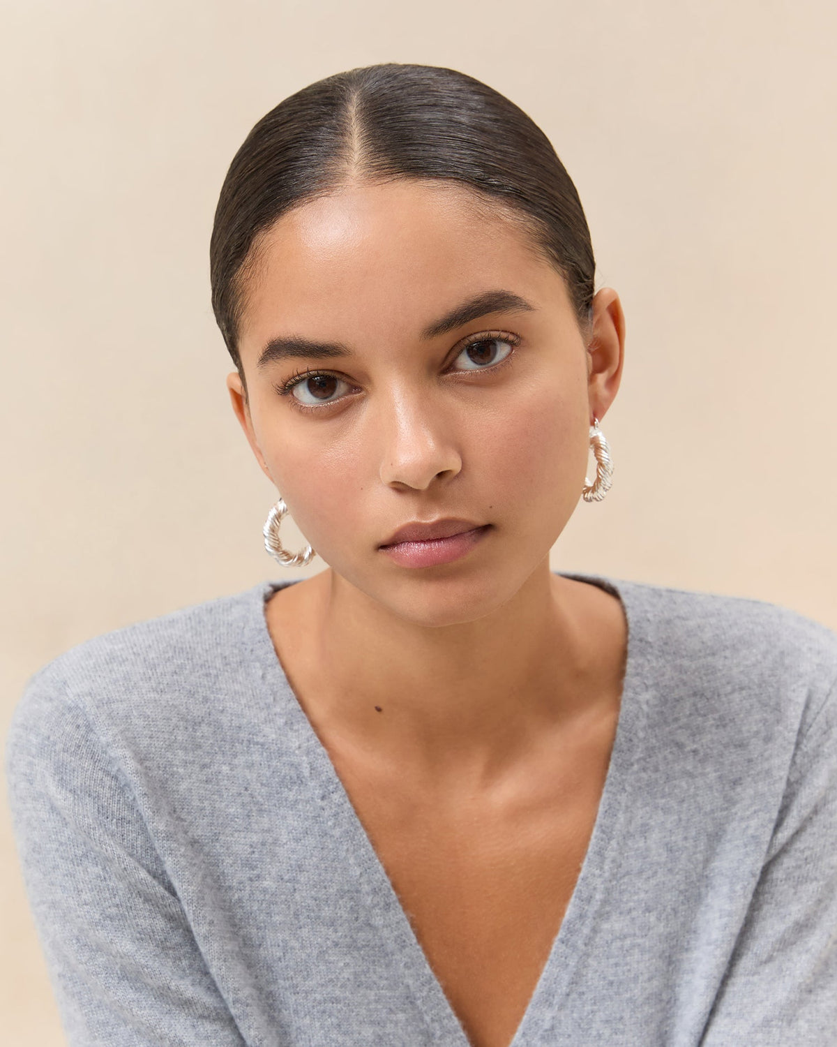 Atticus Silver Twisted Hoop Earrings - Loeffler Randall Great Value