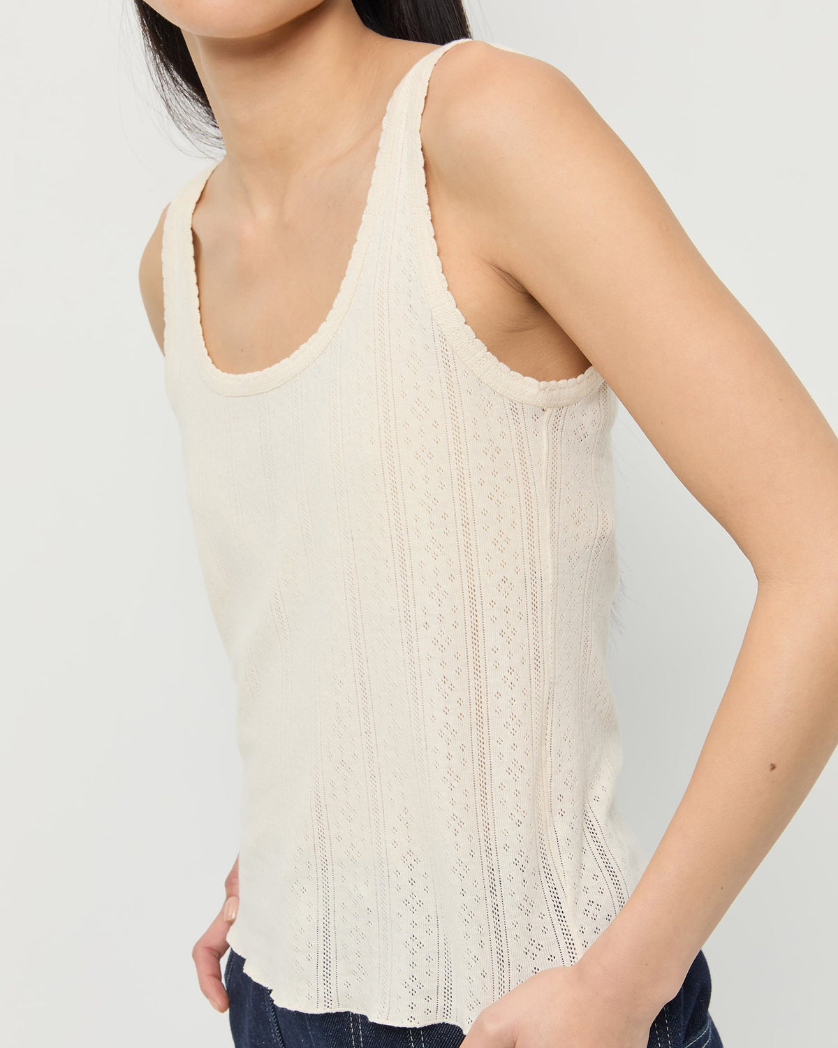 Rylee Pointelle Tank Top - Loeffler Randall Trending