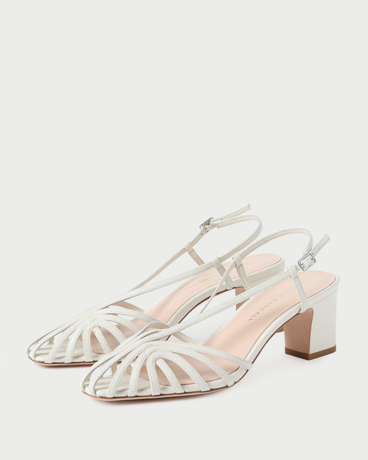 Priscilla Cream Heeled Sandal - Loeffler Randall Trusted