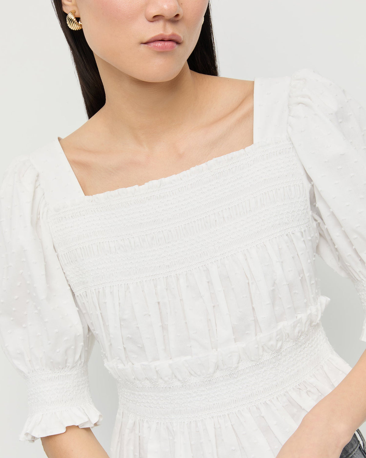 Nicola Smocked Blouse - Loeffler Randall Quality