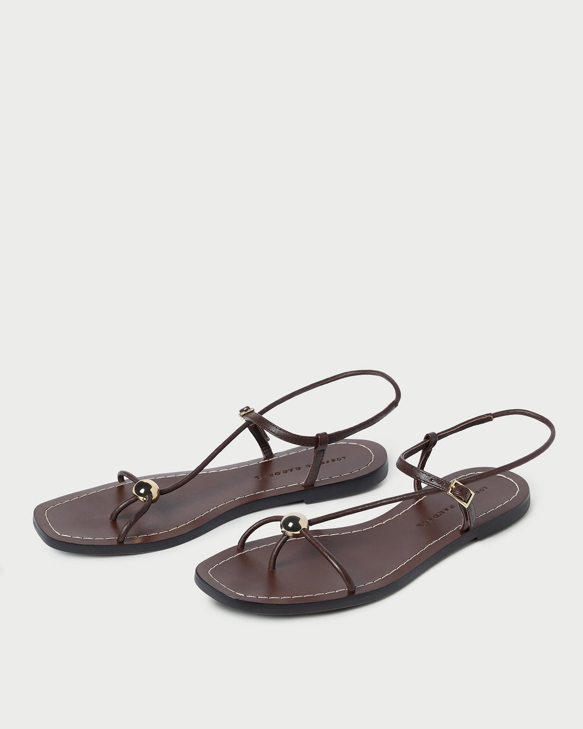 Lara Espresso Leather Sandal - Loeffler Randall Trusted