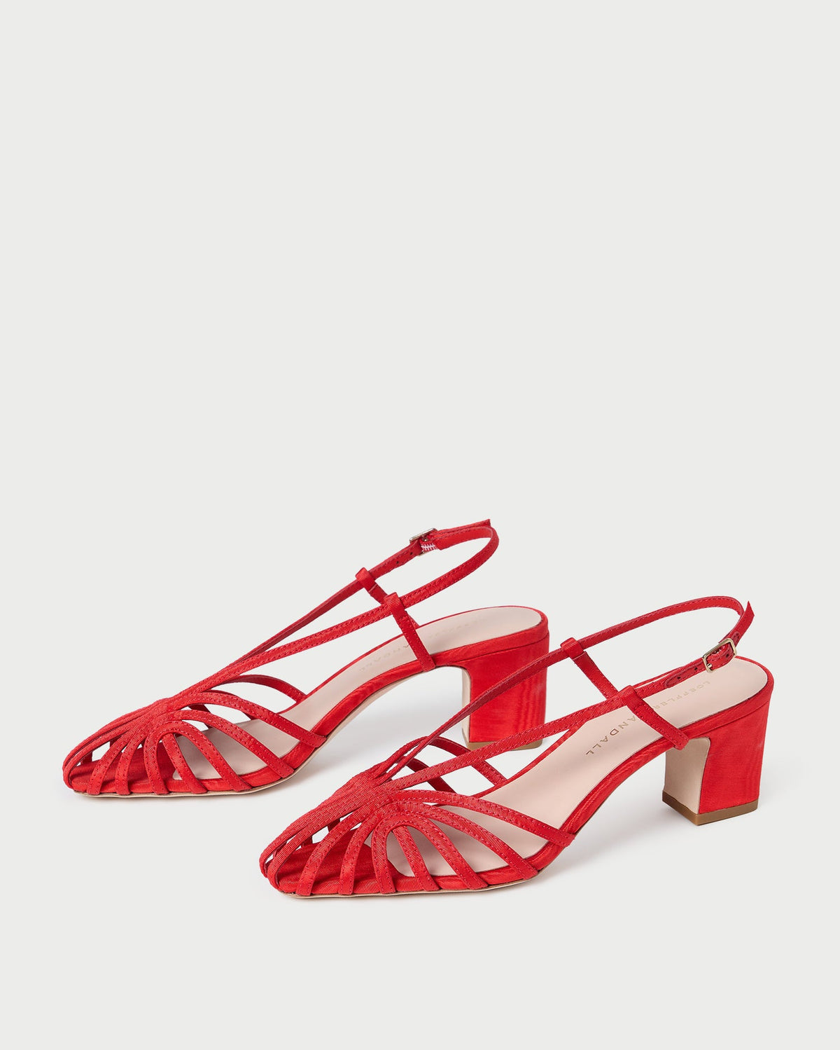 Priscilla Red Moiré Heeled Sandal - Loeffler Randall Recommended