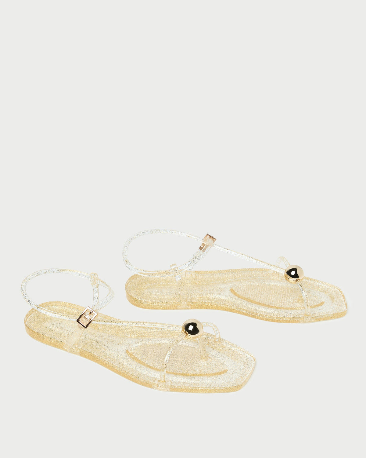 Dana Champagne Strappy Jelly Sandal - Loeffler Randall Smart Buy