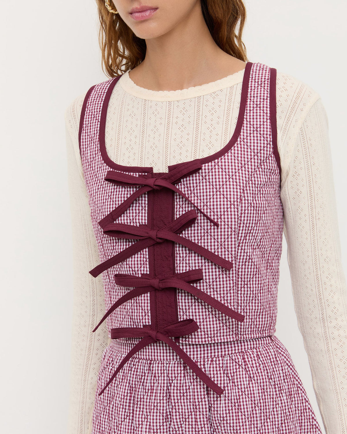 Callista Tie-Front Vest - Loeffler Randall Signature