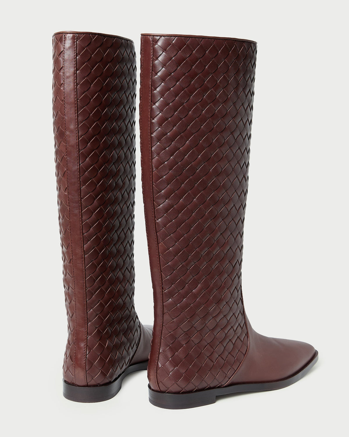 Tilly Espresso Woven Leather Boot - Loeffler Randall Value