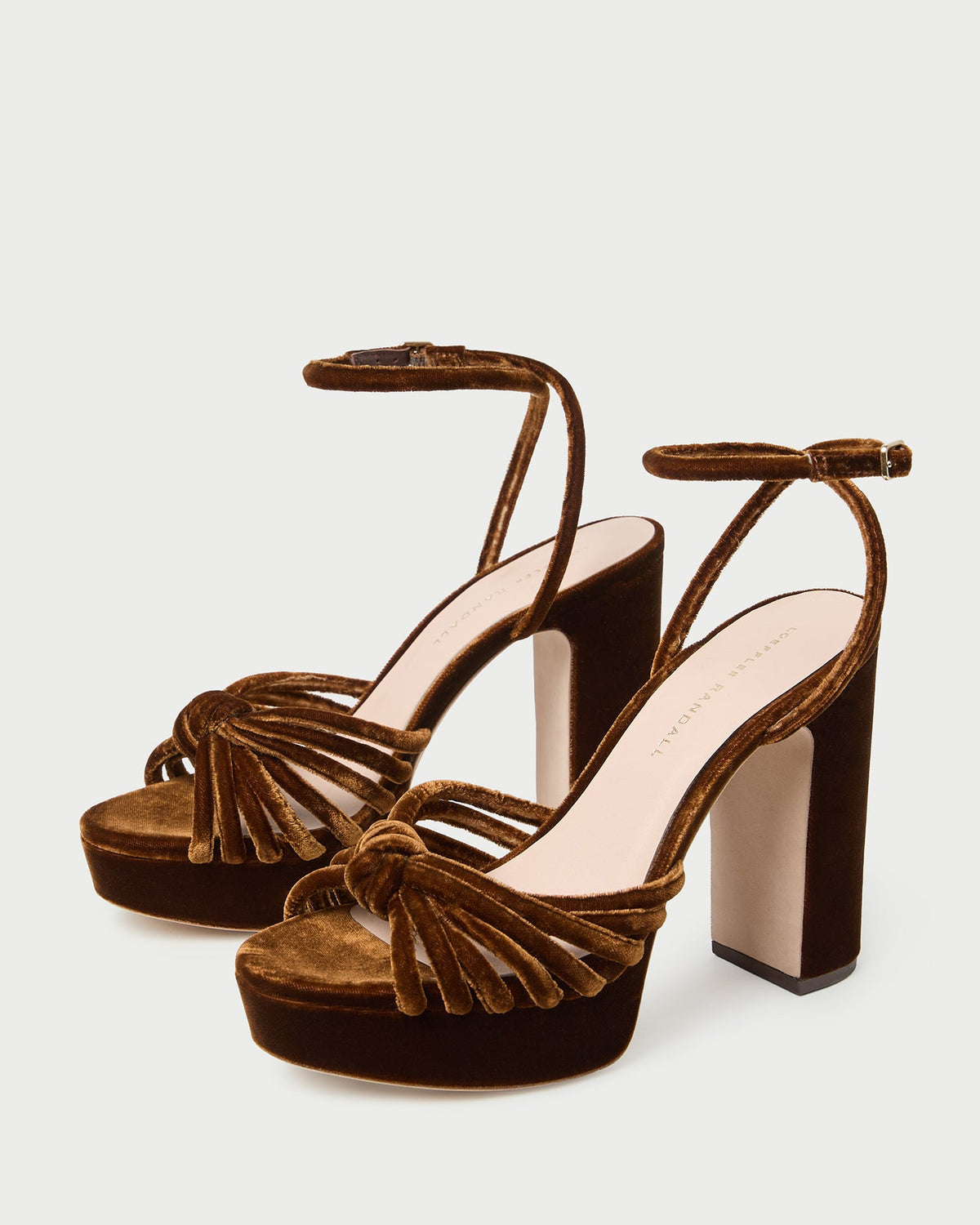 Rivka Brown Velvet Platform Sandal - Loeffler Randall Sale
