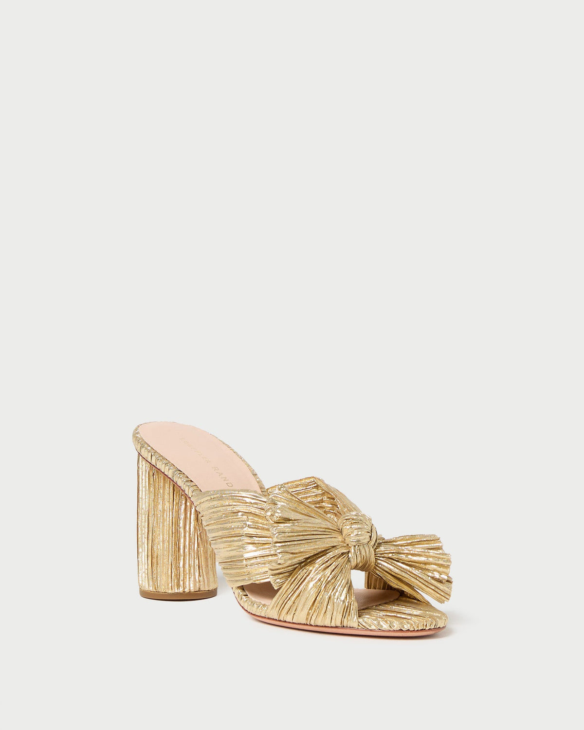 Penny Gold Pleated Bow Heel - Loeffler Randall Classic