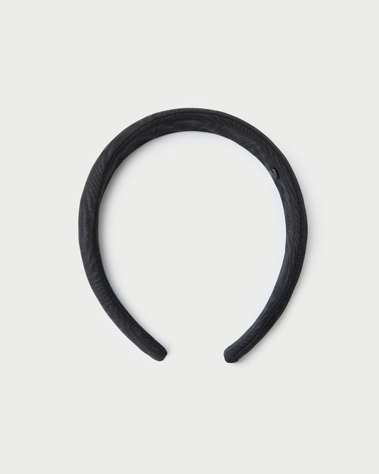 Marina Black Moiré Puffy Headband - Loeffler Randall Quality