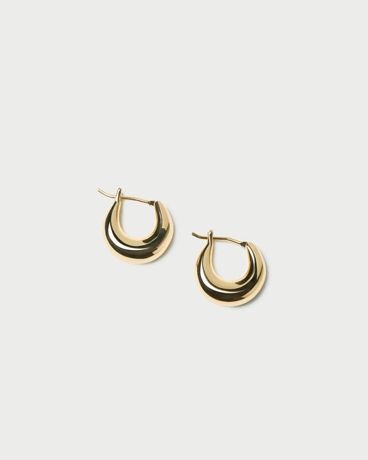 Adeline Gold Mini Dome Hoop Earring - Loeffler Randall Customer Favorite