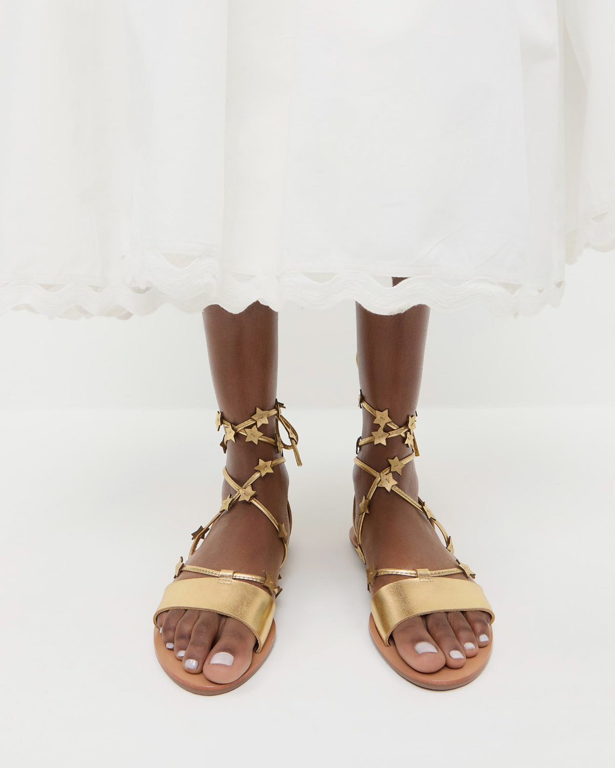 Starla Gold Wrap Sandal - Loeffler Randall Trusted