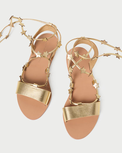 Starla Gold Wrap Sandal - Loeffler Randall Trusted