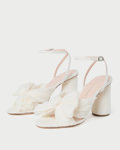 Camellia Pearl Pleated Bow Heel - Loeffler Randall Hot Sale
