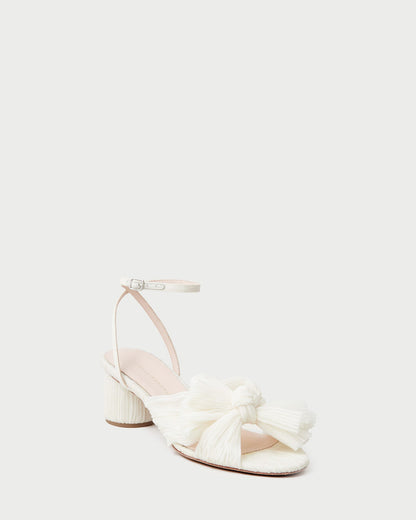 Dahlia Pearl Pleated Bow Heel - Loeffler Randall Value