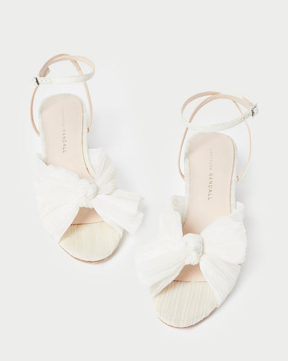 Dahlia Pearl Pleated Bow Heel - Loeffler Randall Value