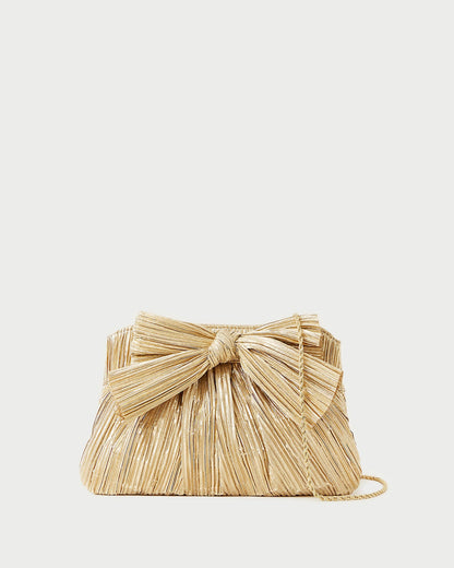 Rayne Gold Bow Clutch - Loeffler Randall Essential