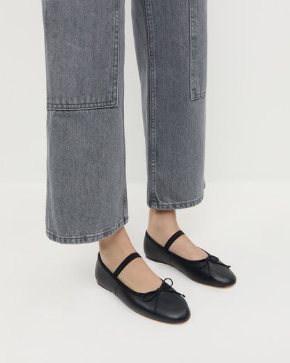 Leonie Black Leather Ballet Flat - Loeffler Randall Trusted