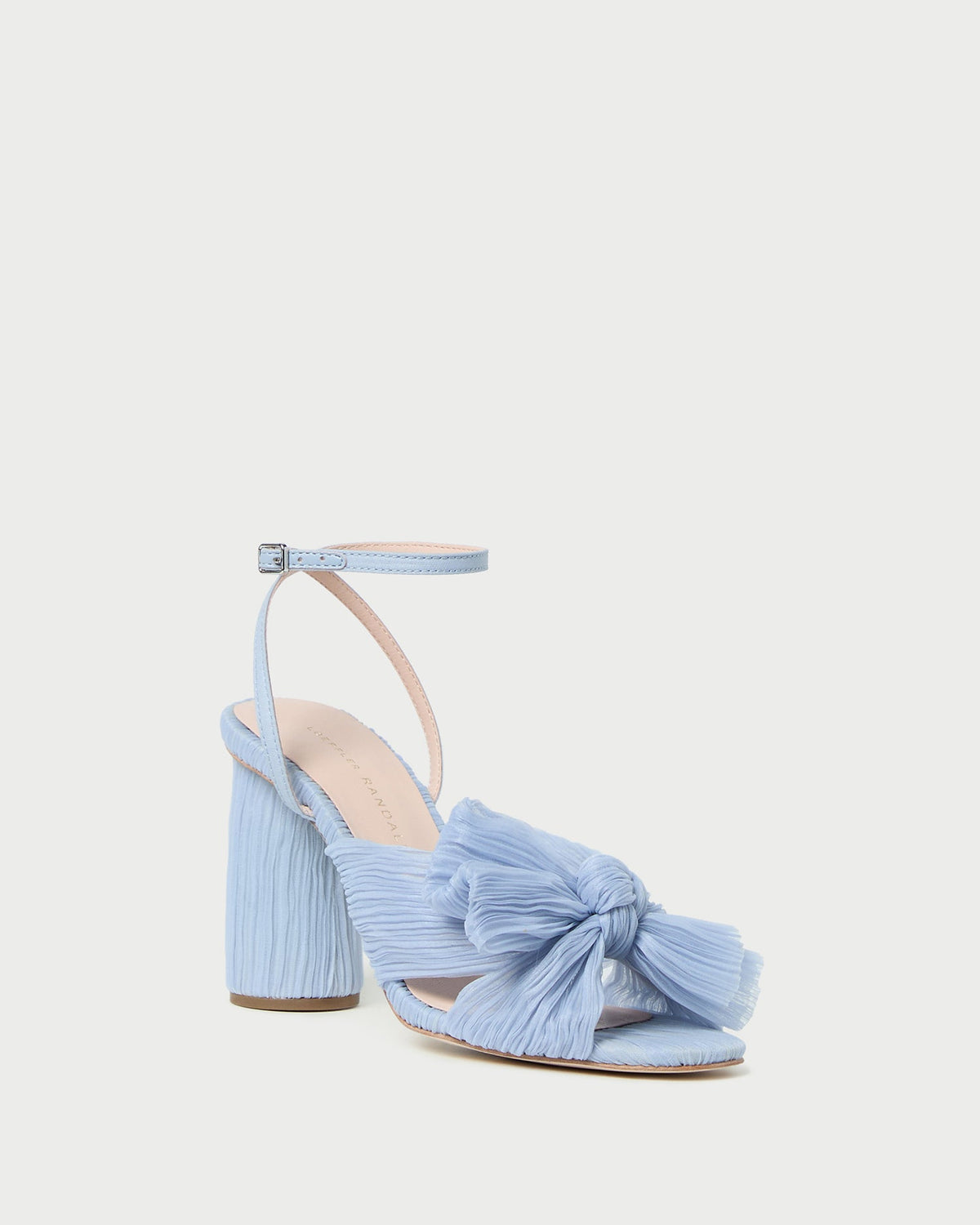 Camellia Blue Pleated Bow Heel - Loeffler Randall New