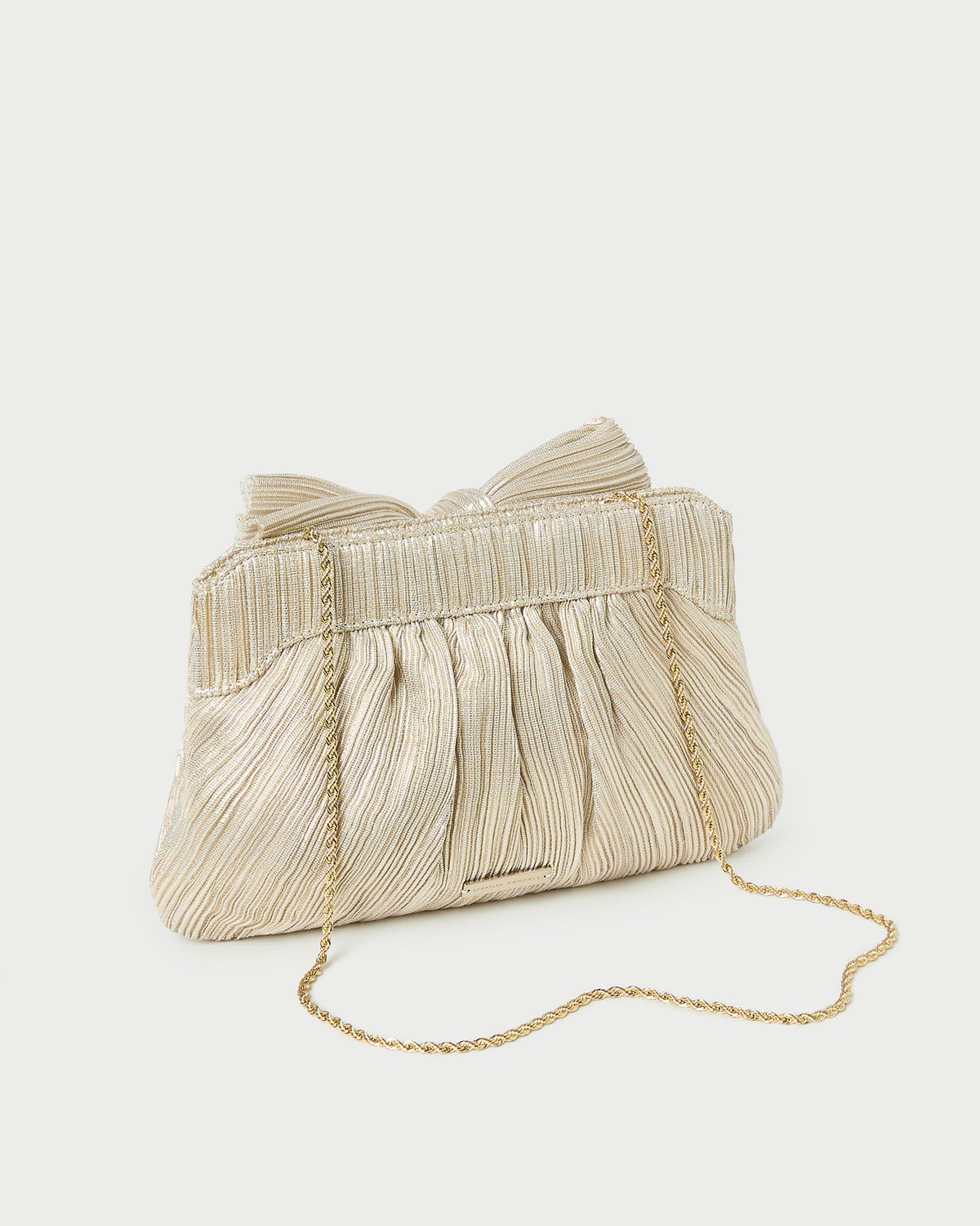 Rayne Platinum Bow Clutch - Loeffler Randall Smart Buy