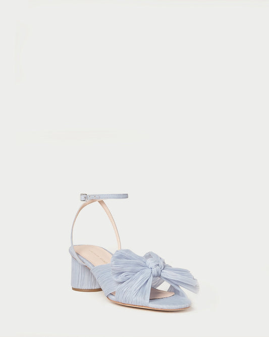 Dahlia Blue Pleated Bow Heel - Loeffler Randall Great Value