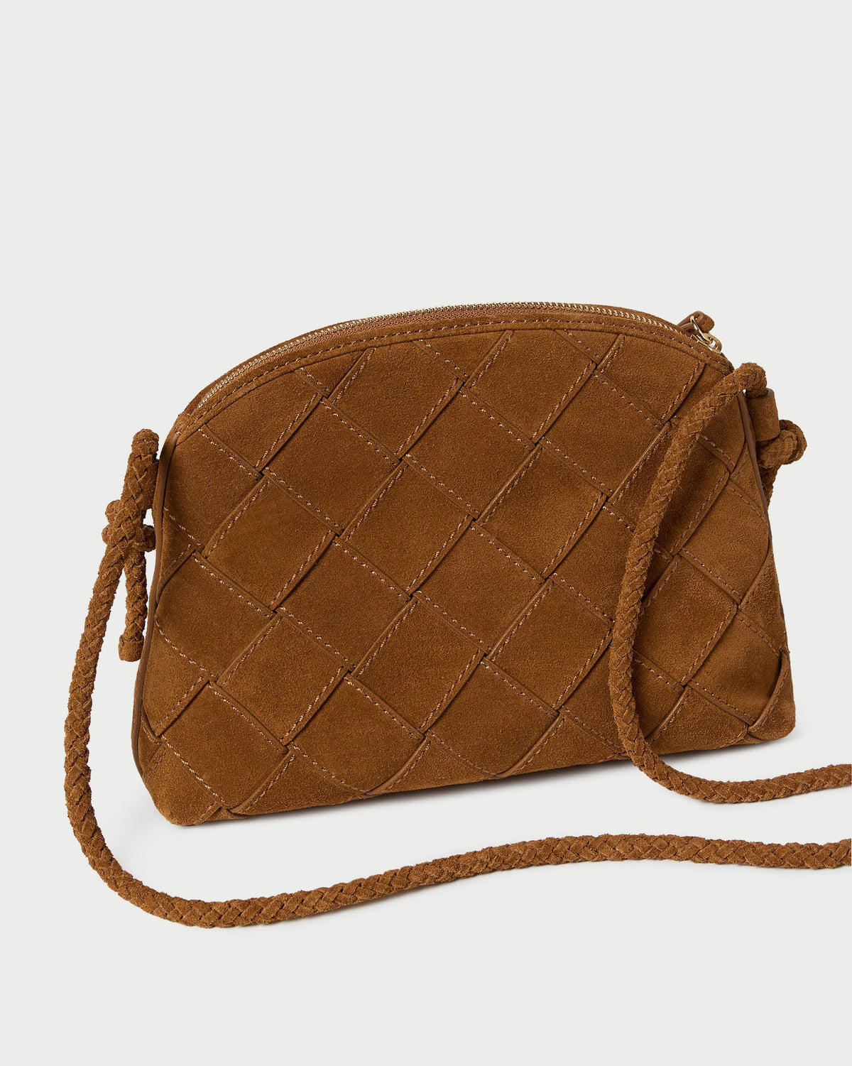 Mallory Cacao Woven Suede Crossbody - Loeffler Randall Best Seller