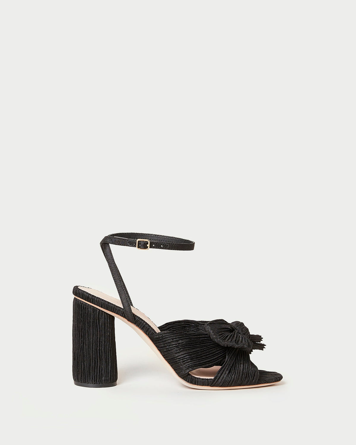 Camellia Black Pleated Bow Heel - Loeffler Randall Value