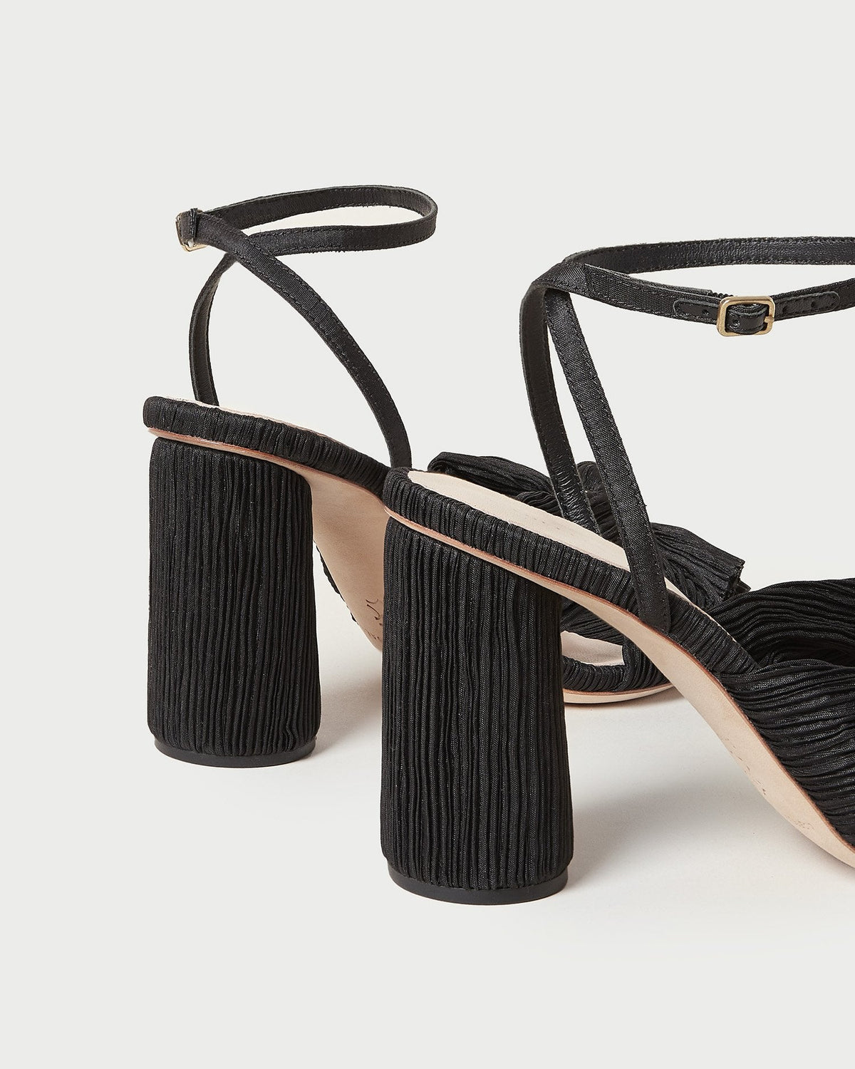 Camellia Black Pleated Bow Heel - Loeffler Randall Value