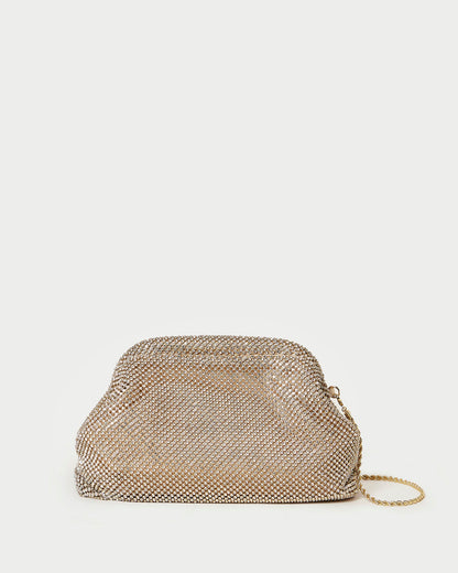 Doreen Gold Diamanté Frame Pouch - Loeffler Randall Best Seller