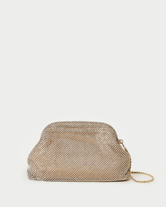 Doreen Gold Diamanté Frame Pouch - Loeffler Randall Best Seller