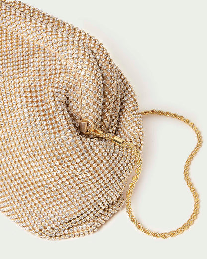 Doreen Gold Diamanté Frame Pouch - Loeffler Randall Best Seller