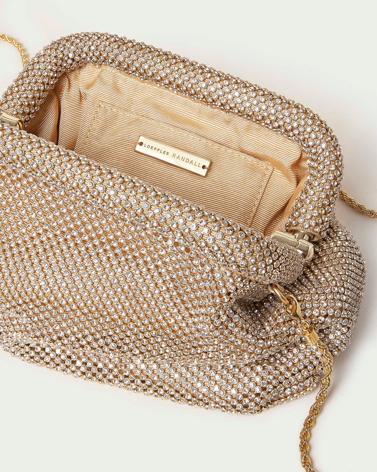 Doreen Gold Diamanté Frame Pouch - Loeffler Randall Best Seller