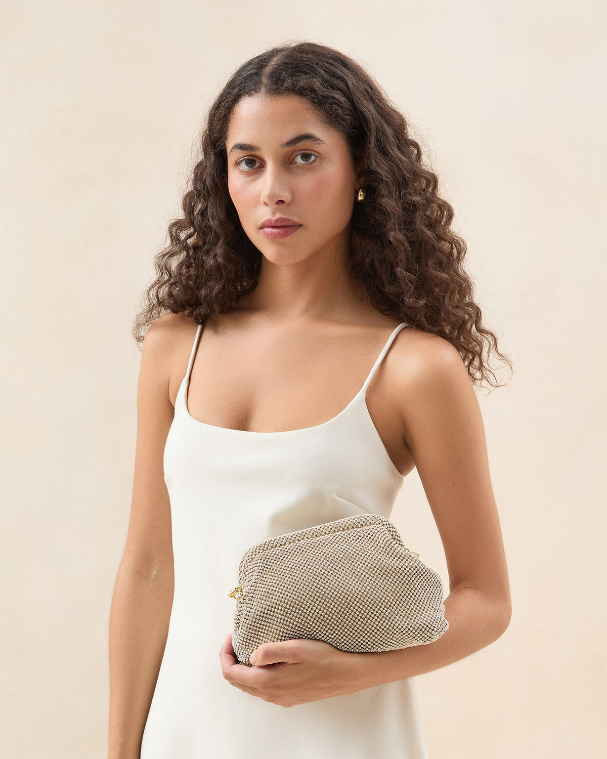 Doreen Gold Diamanté Frame Pouch - Loeffler Randall Best Seller