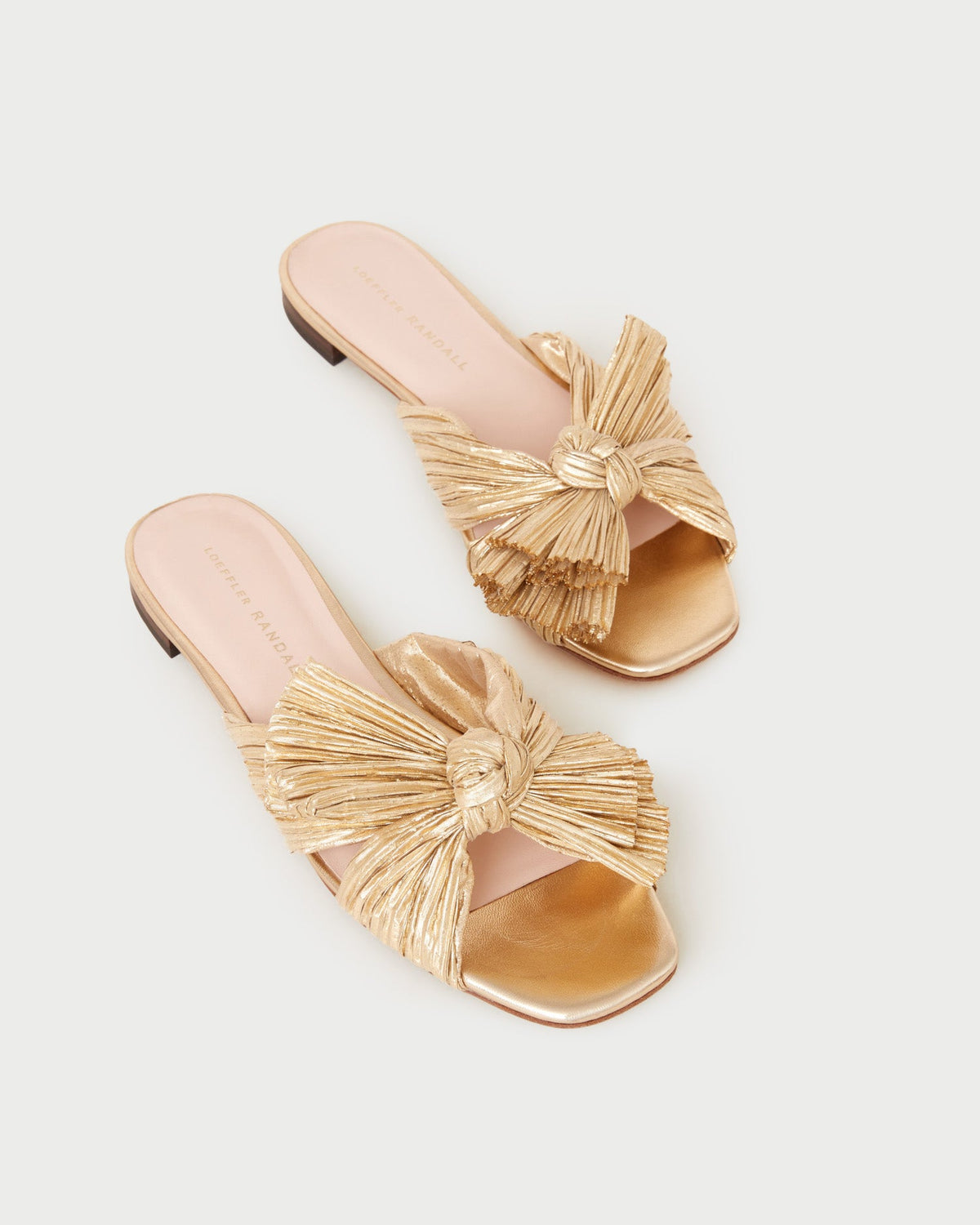 Daphne Gold Bow Slide Sandal - Loeffler Randall Essential