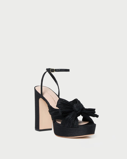 Natalia Black Platform Bow Heel - Loeffler Randall Quality