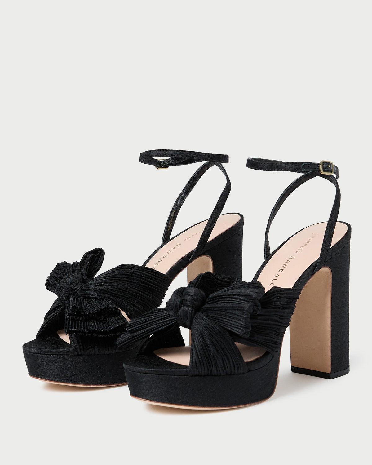 Natalia Black Platform Bow Heel - Loeffler Randall Quality
