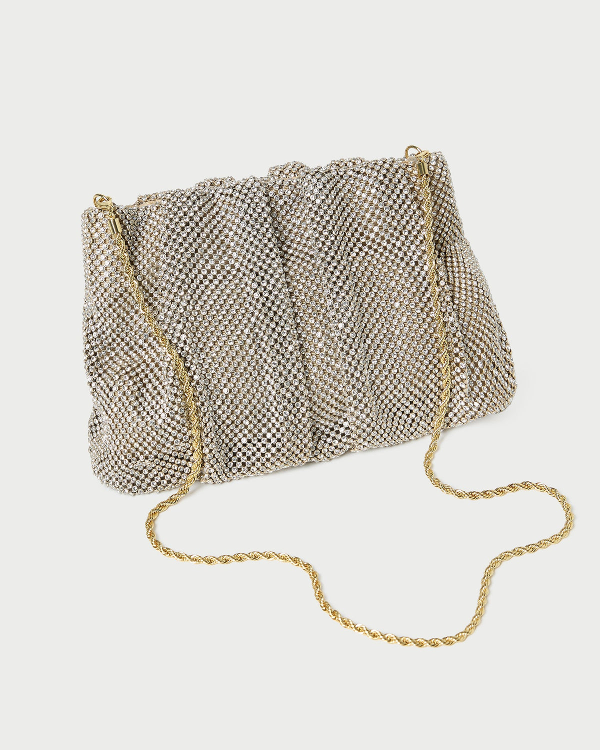 Ember Gold Diamante Gathered Clutch - Loeffler Randall Everyday