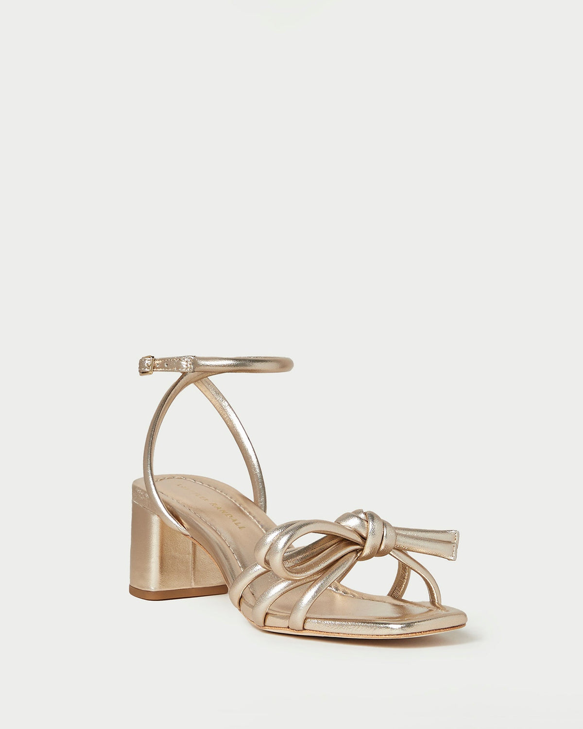 Mikel Champagne Bow Mid-Heel Sandal - Loeffler Randall Top Pick