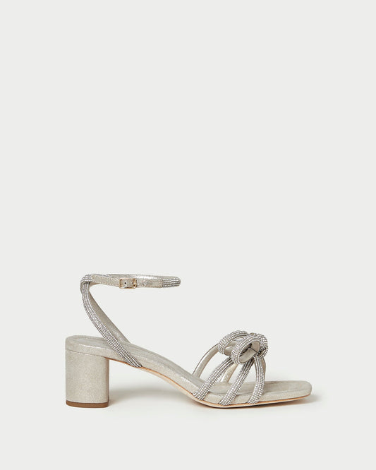 Mikel Cappuccino Bow Mid-Heel Sandal - Loeffler Randall Great Value