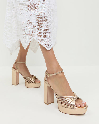 Rivka Champagne Knot Platform Sandal - Loeffler Randall Premium
