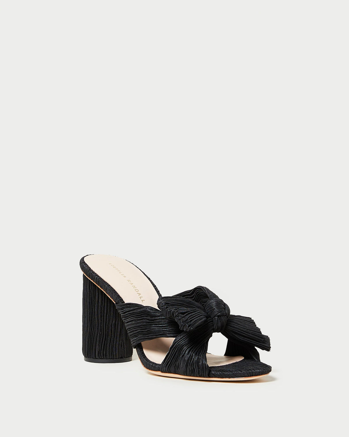 Penny Black Pleated Bow Heel - Loeffler Randall Essential