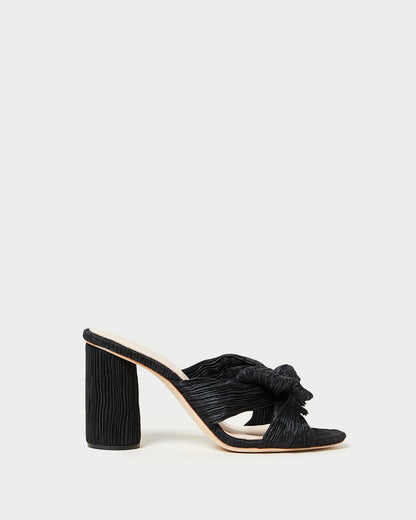 Penny Black Pleated Bow Heel - Loeffler Randall Essential