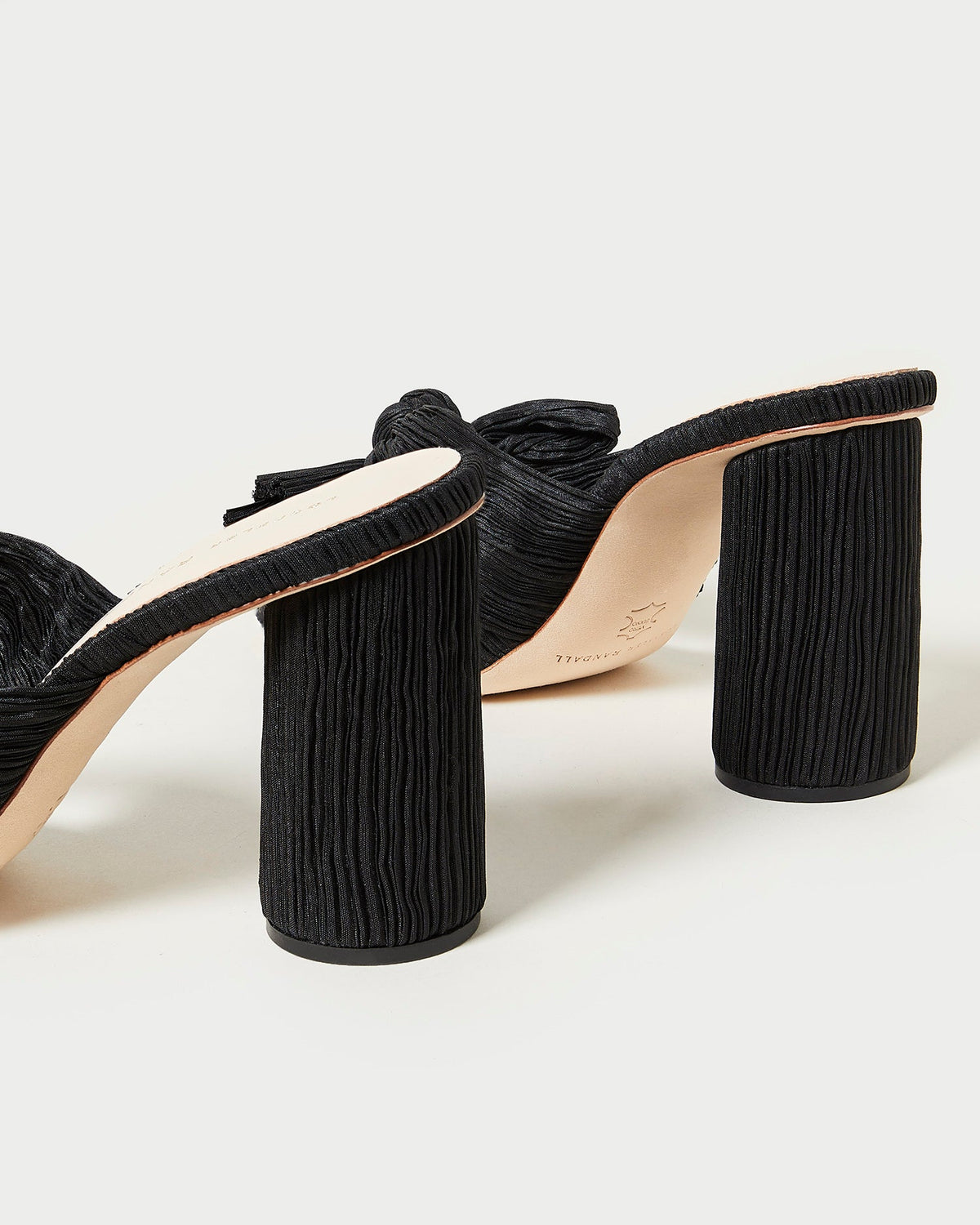 Penny Black Pleated Bow Heel - Loeffler Randall Essential