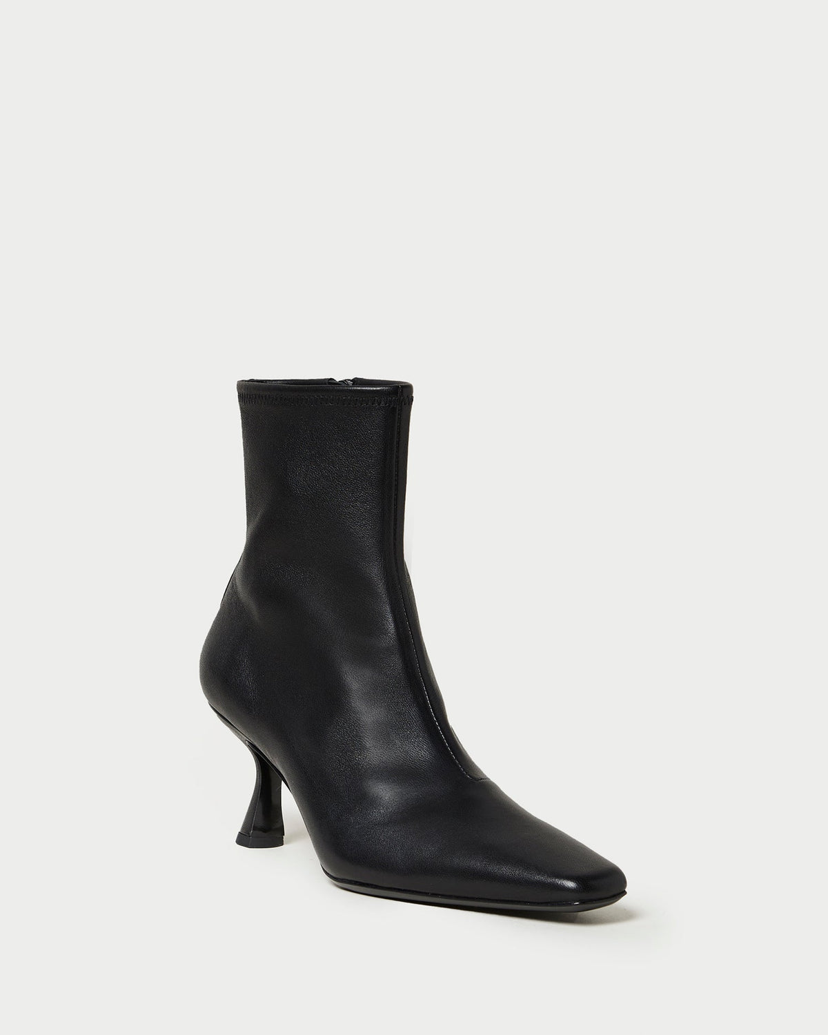 Thandy Black Leather Curved Heel Bootie - Loeffler Randall Best Price