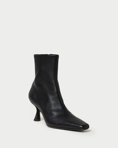 Thandy Black Leather Curved Heel Bootie - Loeffler Randall Best Price