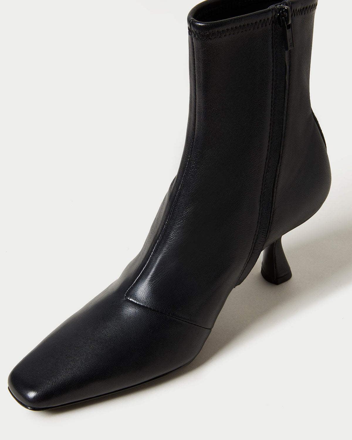 Thandy Black Leather Curved Heel Bootie - Loeffler Randall Best Price