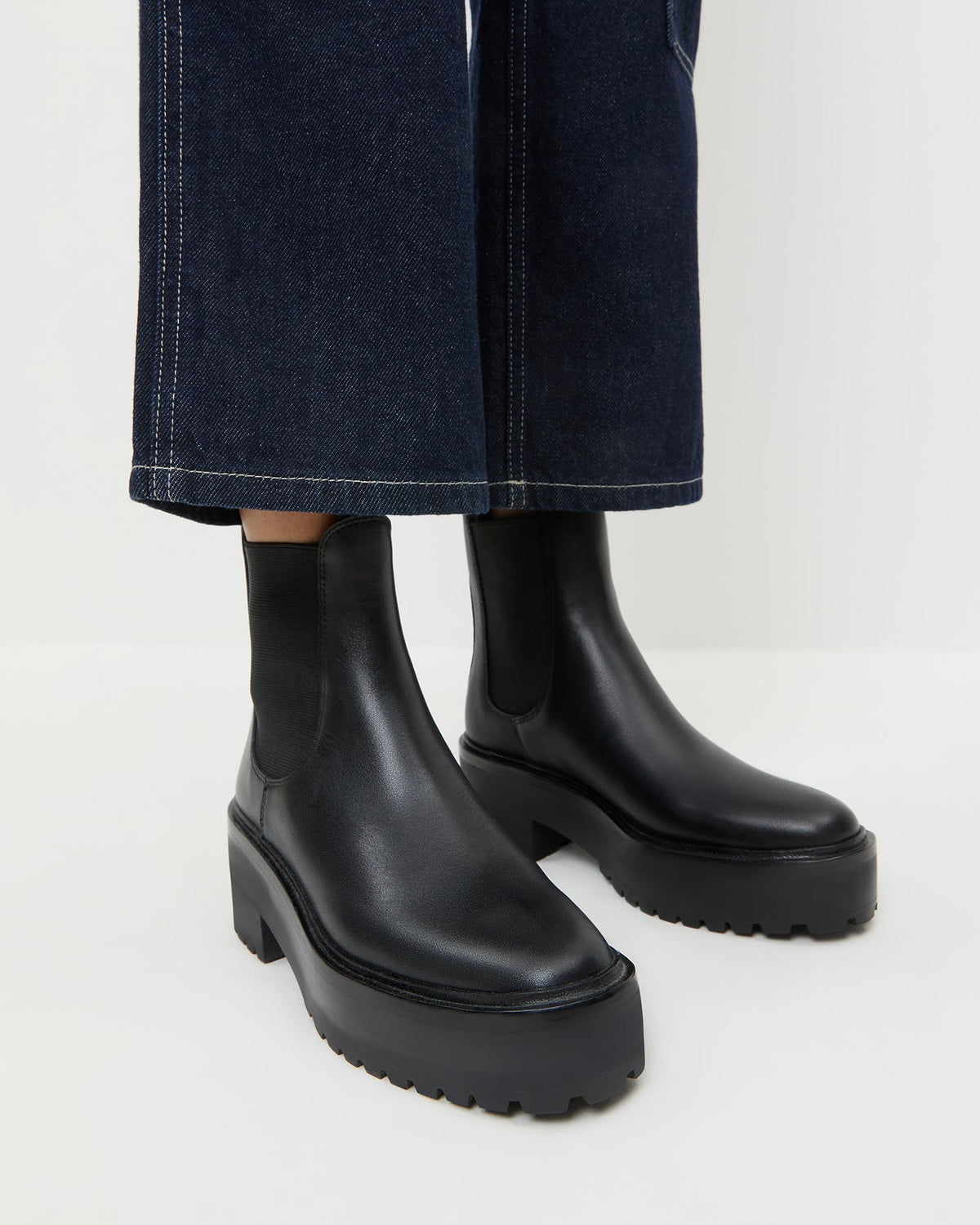 Reggie Black Leather Chelsea Boot - Loeffler Randall Recommended