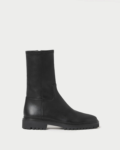 Danny Black Leather Lug Boot - Loeffler Randall Sale