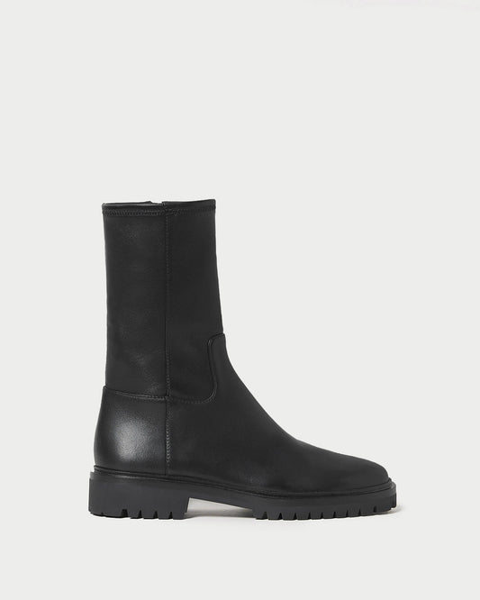 Danny Black Leather Lug Boot - Loeffler Randall Sale